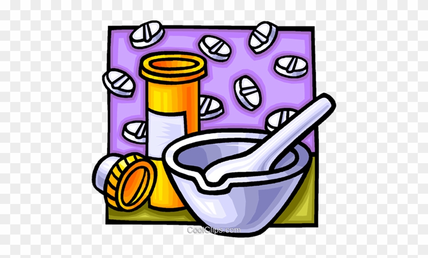 Mortar And Pestle Royalty Free Vector Clip Art Illustration - Mortar And Pestle Png Clipart #1268015