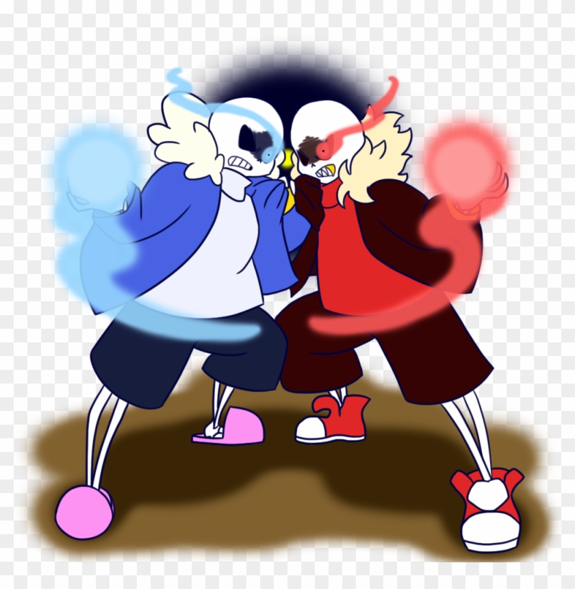 Can You Get Or Draw Sans And Underfell Sans Fighting - Underfell Frisk Hugs Sans #1269292