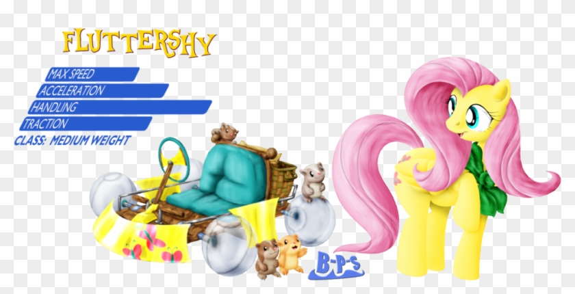 Fluttershy By Blue Paint Sea - Ponykart #1269572