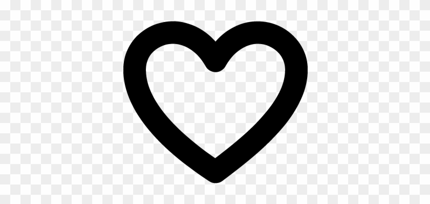 Heart Line Icon - Outlined Heart #1269649