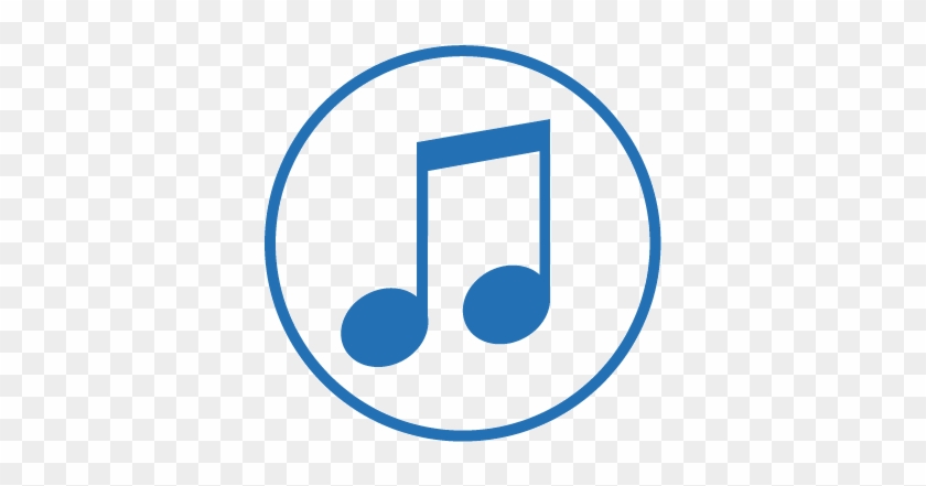 Music - Blue Music Note Png #1269674