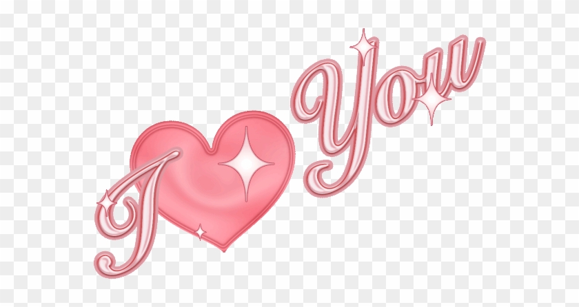 I Love You Pink Sticker By Katri Tikkanen - Katri Tikkanen #1269812