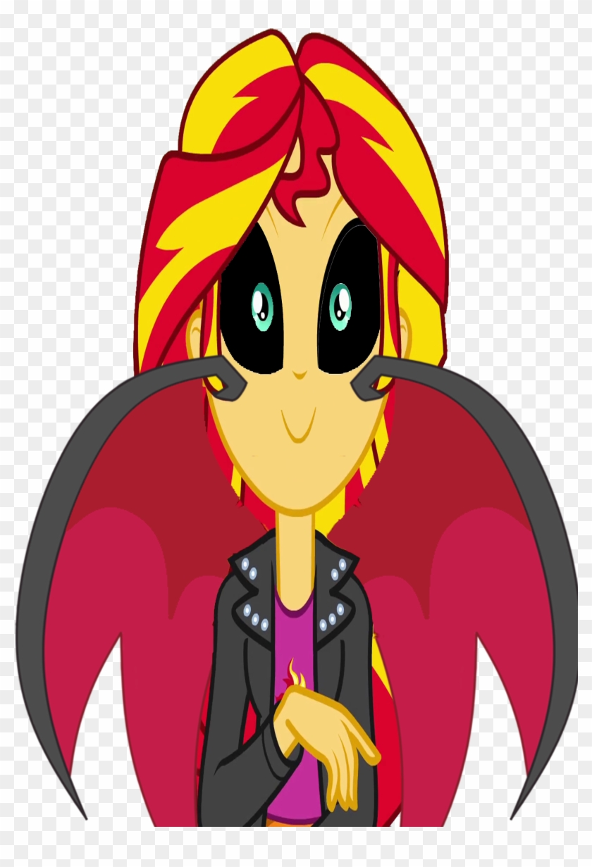 Demon Mode Sunset Shimmer By Mirai-digi - Cartoon #1270236