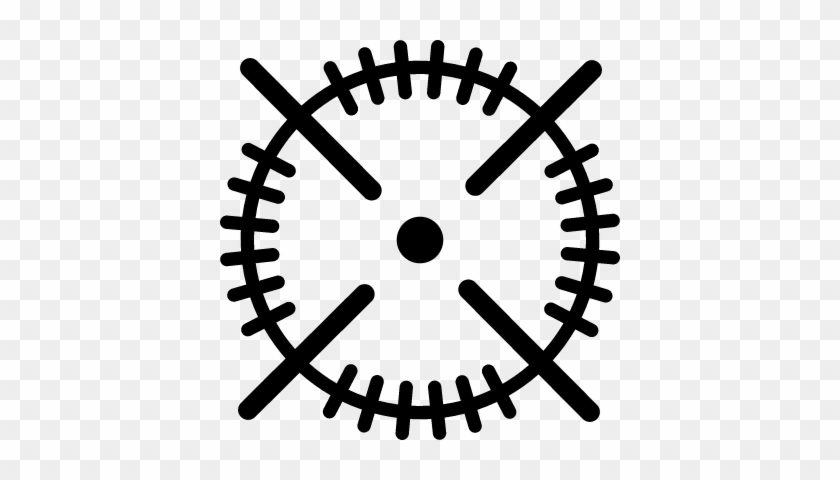 Round Target Symbol Vector - Tractor Outline #1270316