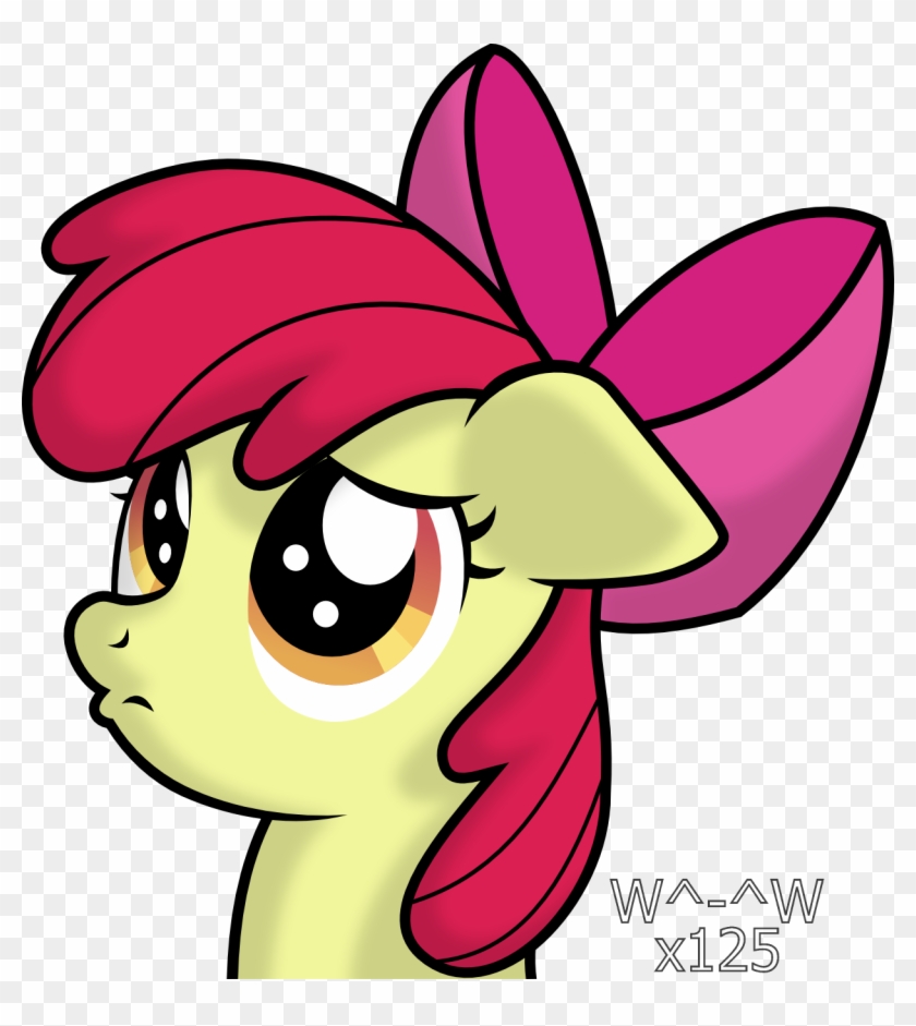Sad Apple Bloom Vector By Sasukex125 Sad Apple Bloom - Cartoon #1271111