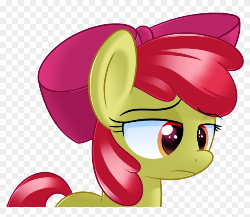 Applebloom Is Sad By Sykobelle On Deviantart - Cartoon #1271142