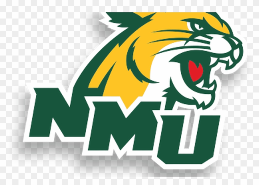 Wildcat Clipart Nmu - Northern Michigan Wildcats Hbs Gray Green Wall Canvas #1271427