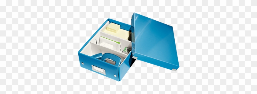 Organiser Box With 2-3 Flexible Compartments - Leitz Click & Store Small Organiser Box Blue #1271521