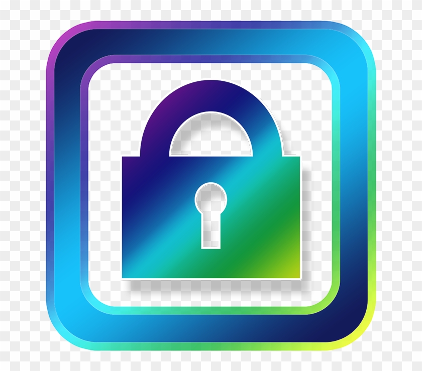 Multi-color Security Icon Featuring A Padlock In The - Icona Punto Interrogativo Png #1271594