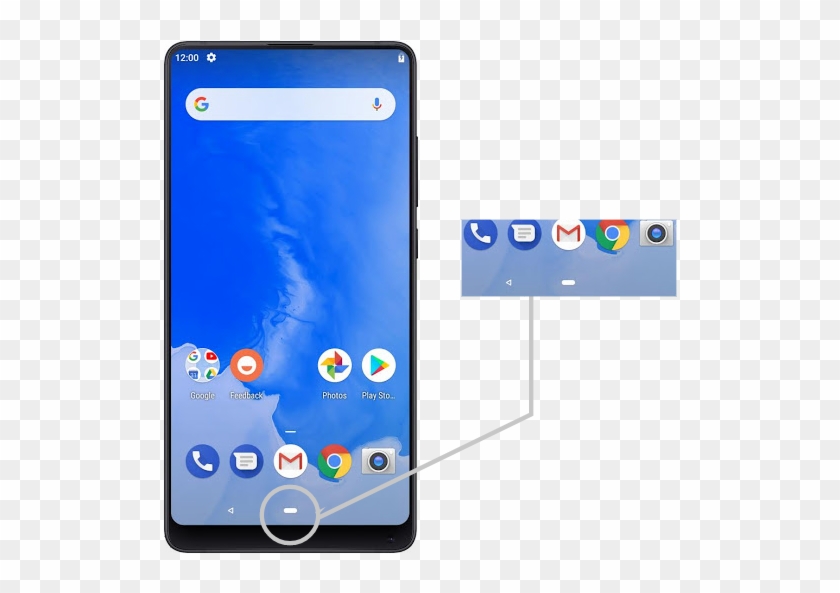 The New Home Works As The Iphone Ui, The Button Is - Mi A1 Gold, 64 Gb #1271635