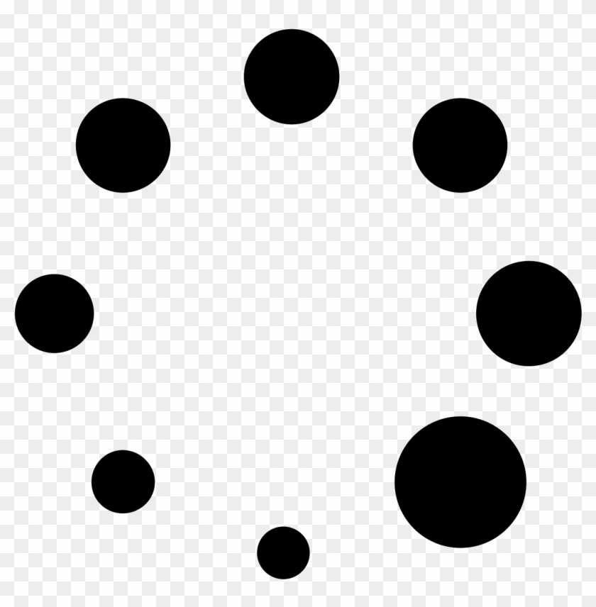 A Group Of Circles Are Aligned In The Shape Of A Bigger - Spinner Icon Png #1271730
