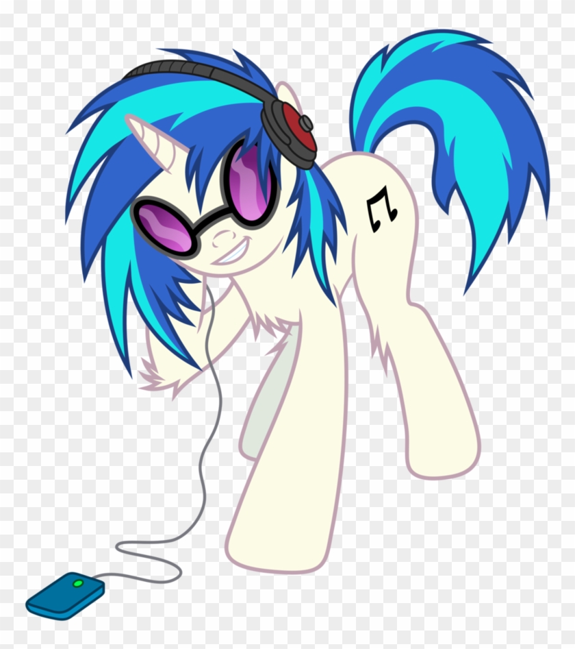 Vinyl Scratch Listening To Music By Pikamander2 - Music #1271877