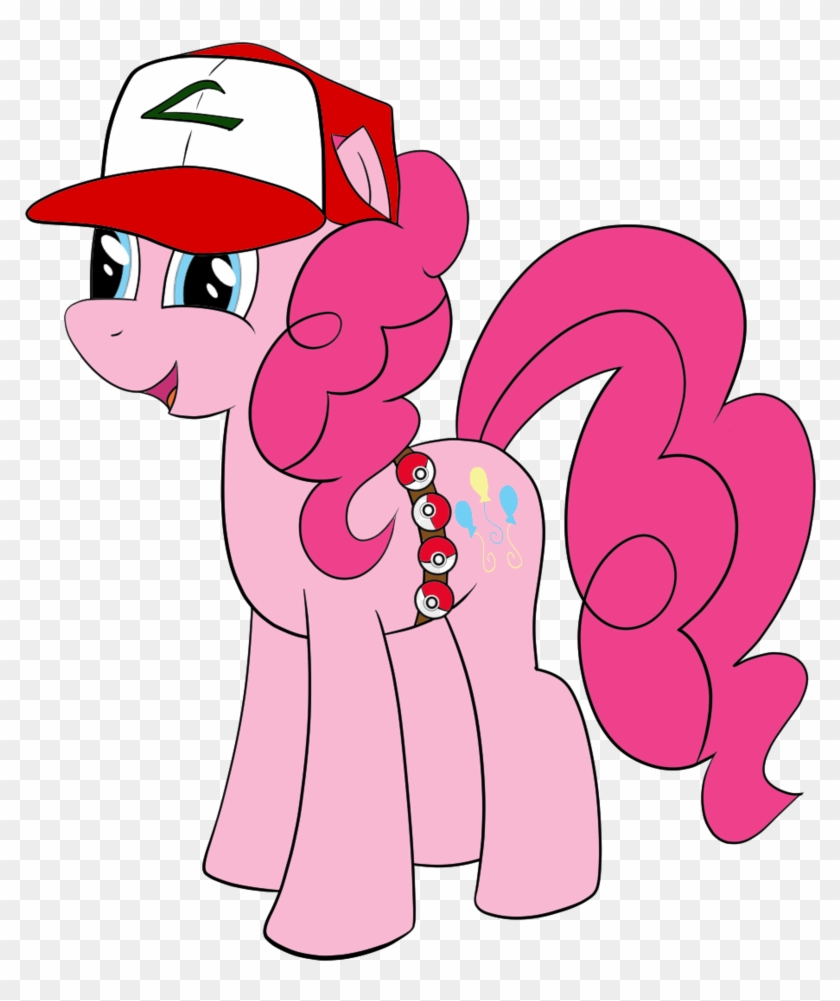 Php47, Pink Horse Daily, Pinkie Pie, Pokémon Trainer, - Cartoon #1272108