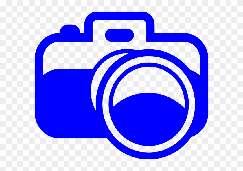 Camera Clip Art Blue #1272607