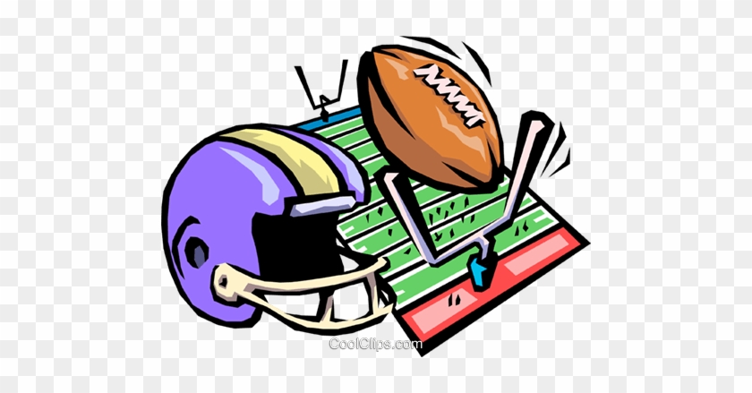 Concept Football Royalty Free Vector Clip Art Illustration - American Football Clip Art #1272860