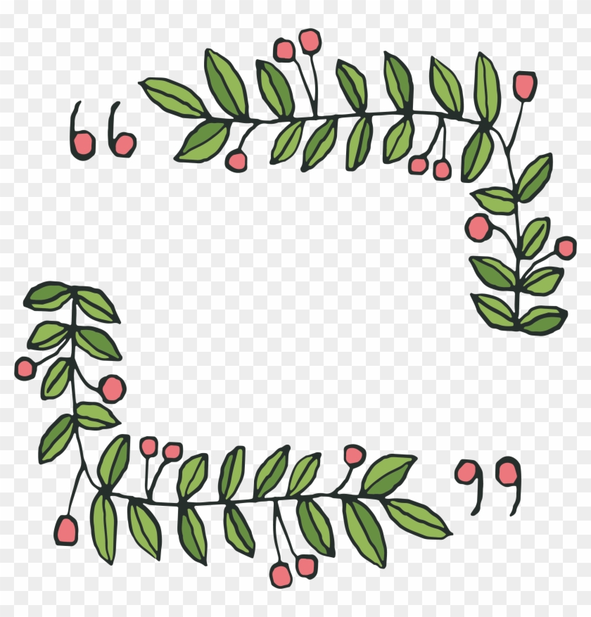 Leaf Quotation Flower Clip Art - Leaf Quotation Flower Clip Art #1273230
