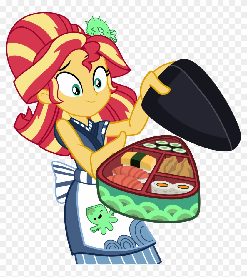 Keronianniroro, Bento, Clothes, Equestria Girls, Female, - Sunset Shimmer Sushi #1274101
