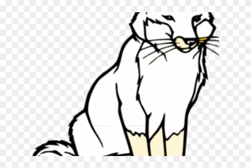 Fox Clipart Black And White - Fox Coloring Page #1274979