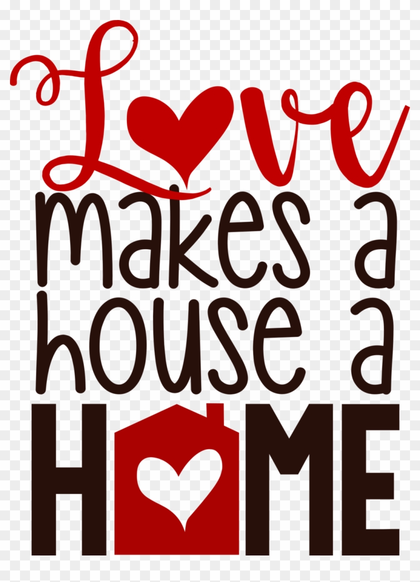 Love Text Clipart House - House #1275409