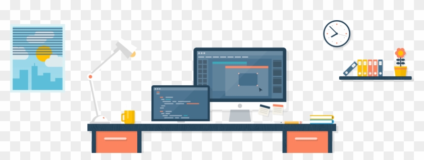 About Keev Workspace - Front End Developer Vector #1275610