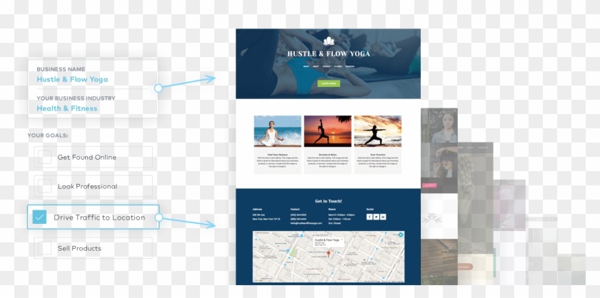 Business Card Website Template Free Website Builder - Web Template Design Png #1275646