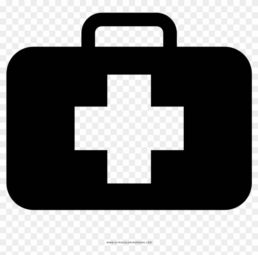 First Aid Kit Coloring Page - Fireman Photo Booth Props #1275871