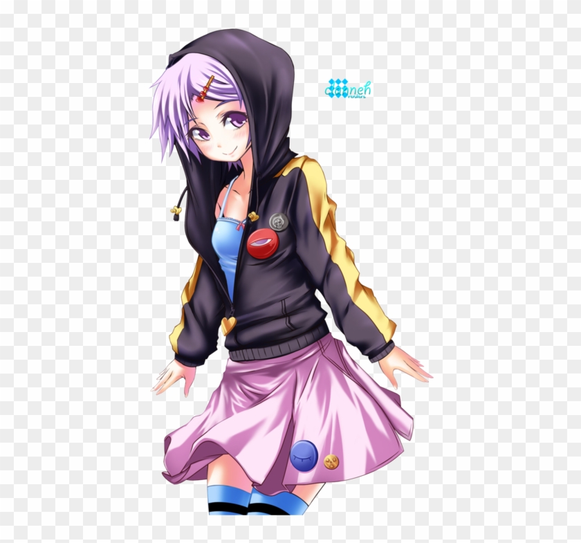 Hoodie Anime - Girl With Hoodie Anime #1275919