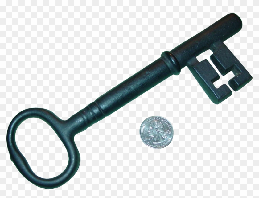 Antique Cast Iron Skeleton Key Garden Gate Large 7 - Wrench #1276177