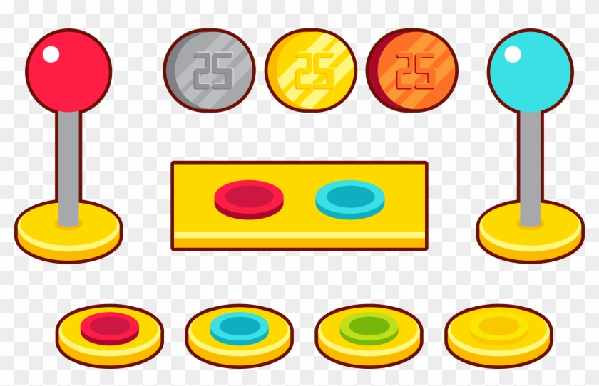 Arcade Game Push-button Clip Art - Arcade Game #1276356