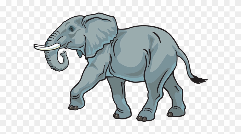 Set With African Animals Clipart The Arts Image Pbs - Side View Of A Elephant #1276437