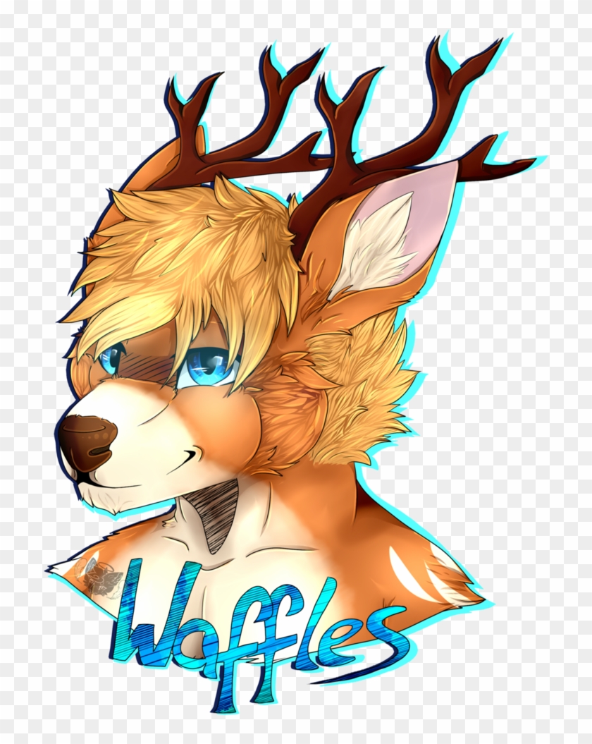 Waffles [headshot Commission] By Shadefeather6 - Waffle #1276444