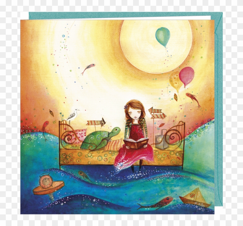 Jehanne Weyman Greeting Card "la Lectrice" - Jehanne Weyman #1276575