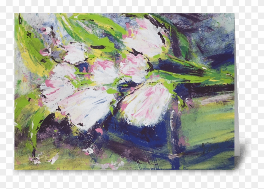 Spring Tulips Greeting Card - Watercolor Paint #1276637