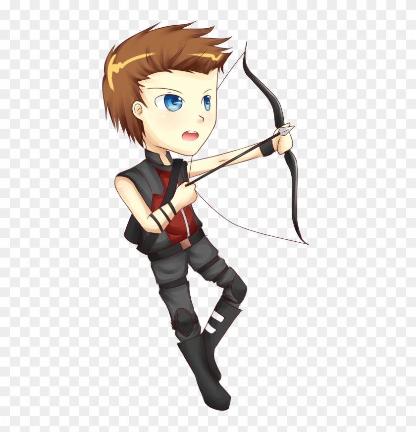 Chibi Avengers Hawkeye - Cartoon #1277064