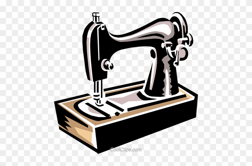 Sewing Machine Royalty Free Vector Clip Art Illustration - Sewing Machine Clip Art #1277177