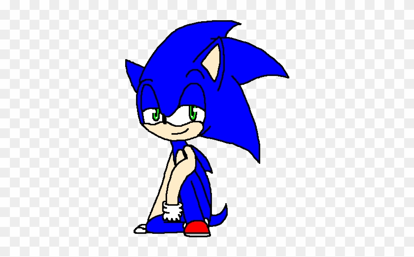Sonic Sitting By Spyrofan00lover - Cartoon #1277742