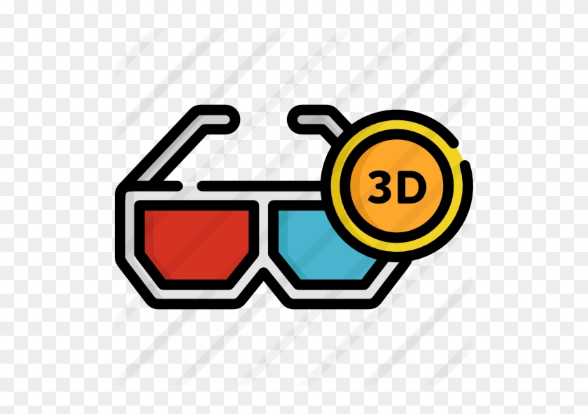 3d Glasses Free Icon - Iconos Cine 3d Png #1279129