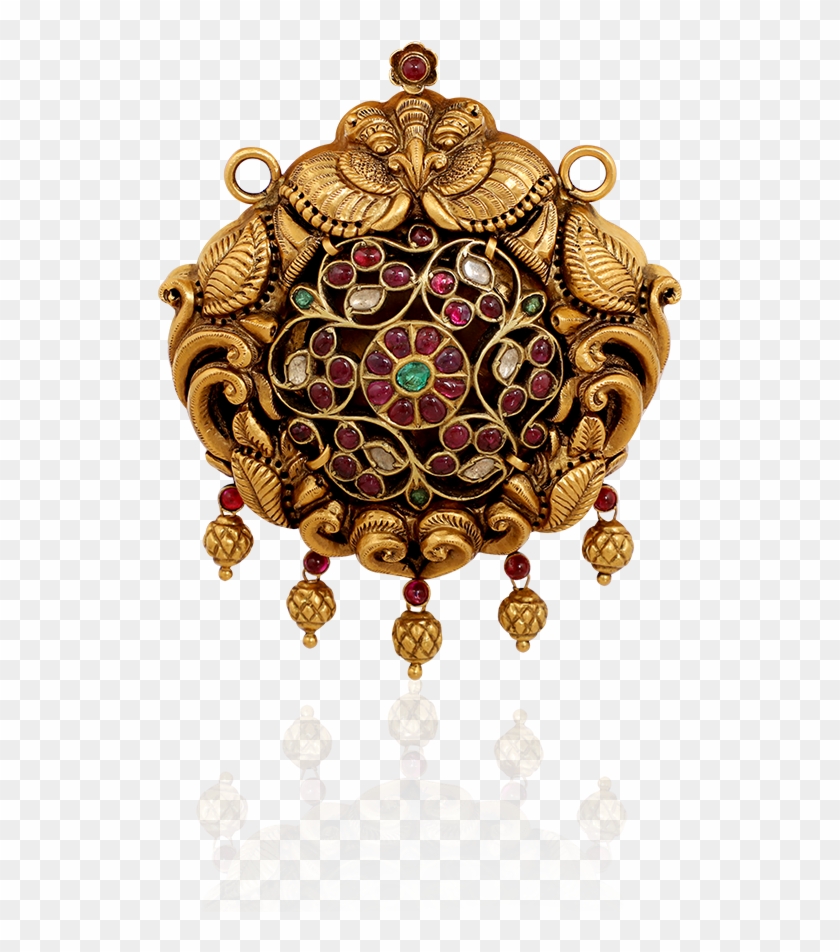 Crimson Ruby Antique Rakodi Pendant - Crimson Ruby Antique Rakodi Pendant #1279317