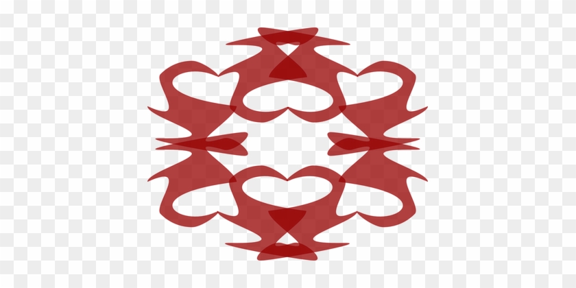 Decorative, Ornaments, Red, Patterns - Ornament #1279634