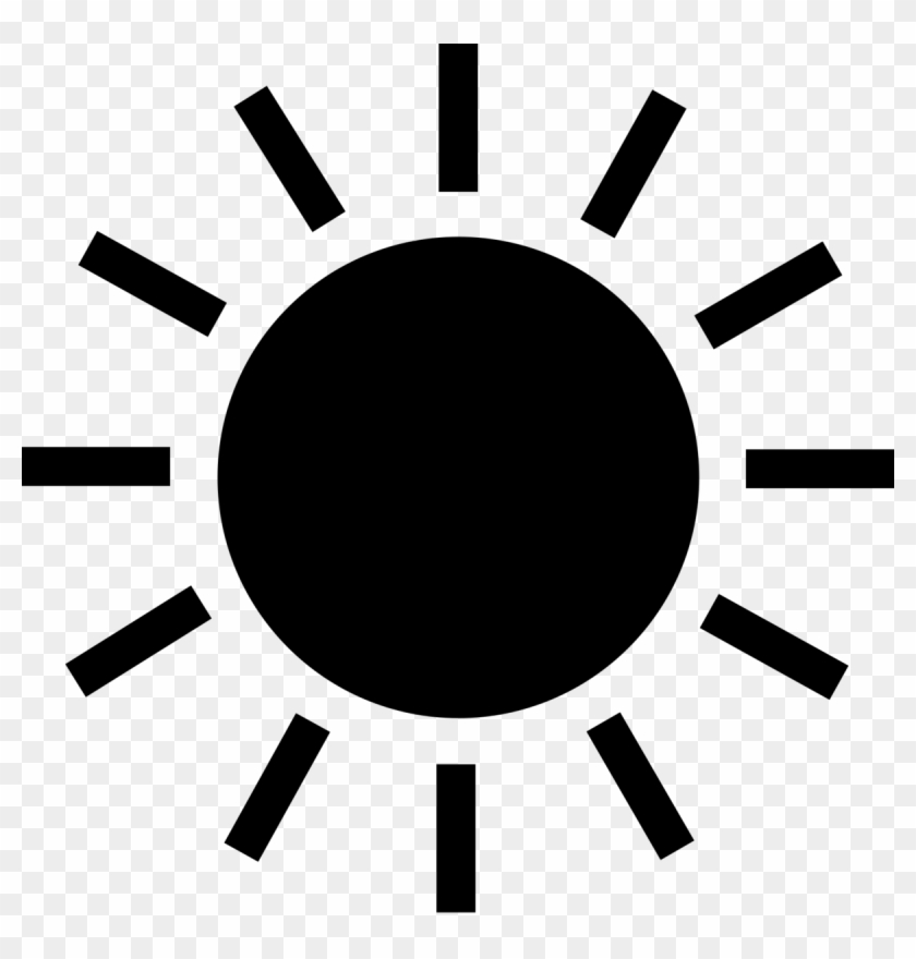 Know How They Behave - Sun Icon Black And White #1279802