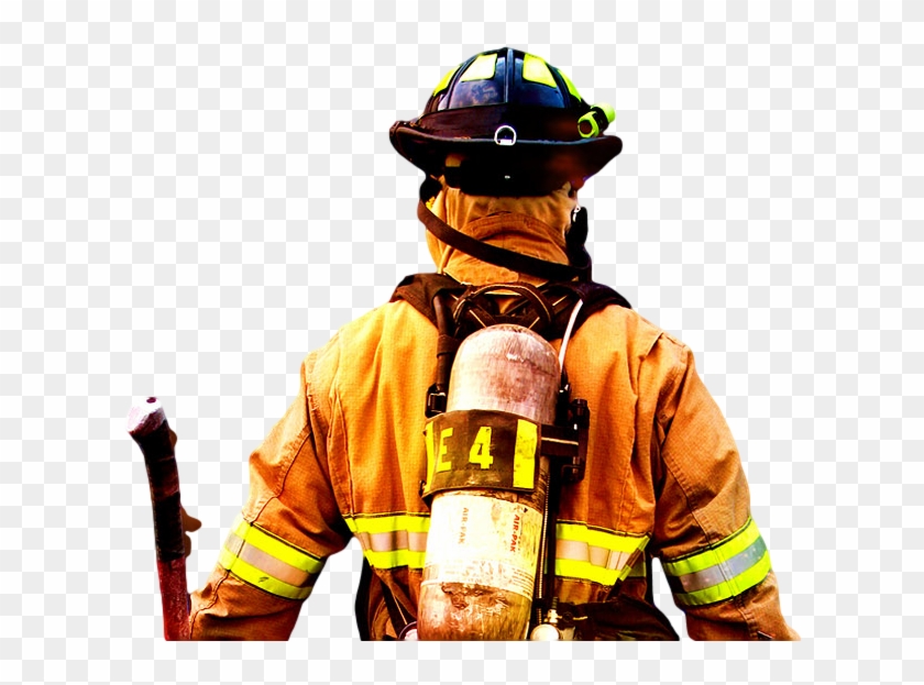 Water Source / Hydrant Mapping - Back Of A Firefighter #1281236