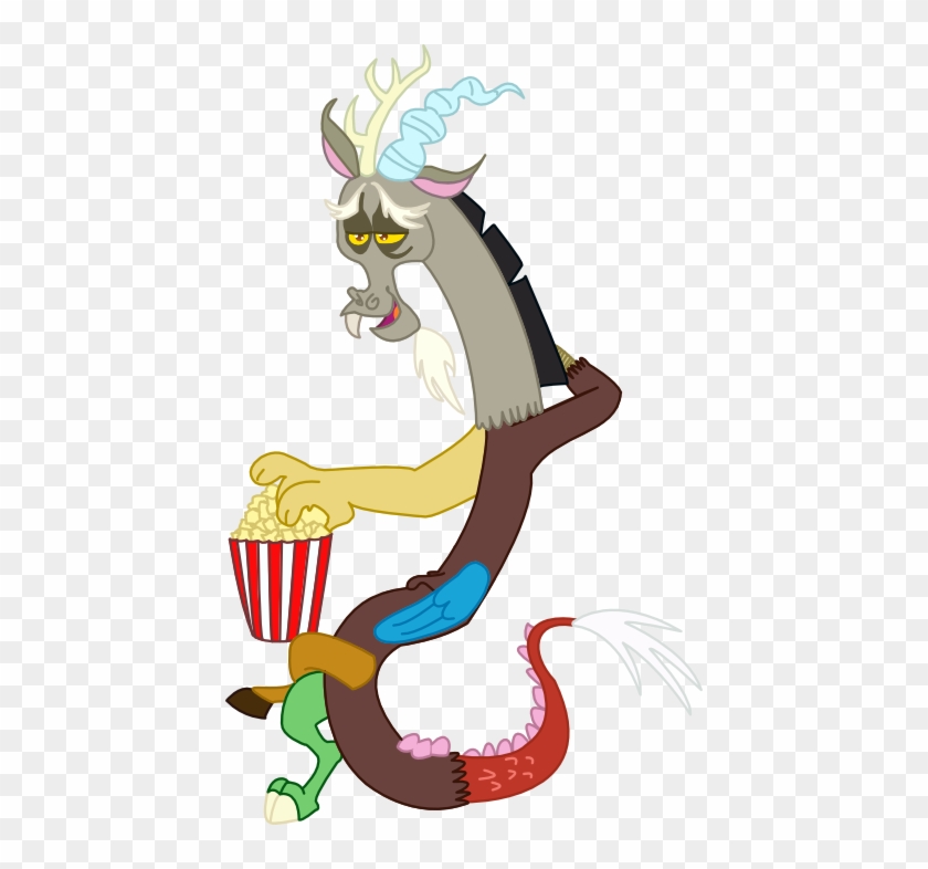 Discord Eating Popcorn Vector By Herrmyr - My Little Pony: Friendship Is Magic #1281756