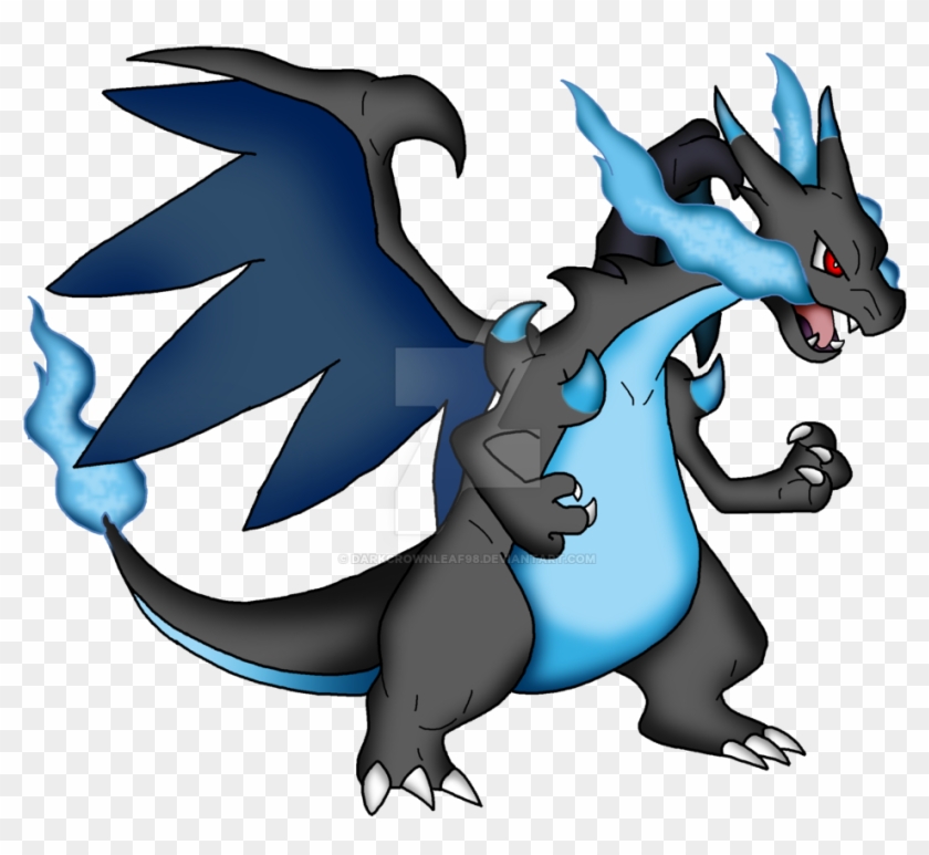 Mega Charizard X Drawing By Darkcrownleaf98 On Deviantart - Pokémon Firered And Leafgreen #1282911