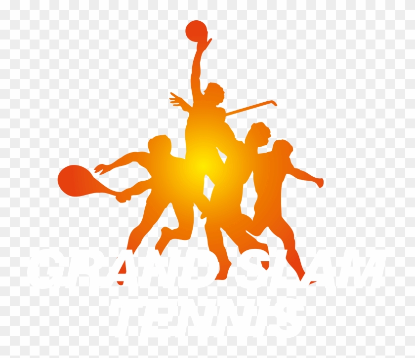 Grand Slam Tennis Player Serve Clip Art - Tennis Player Silhouette Png #1282950