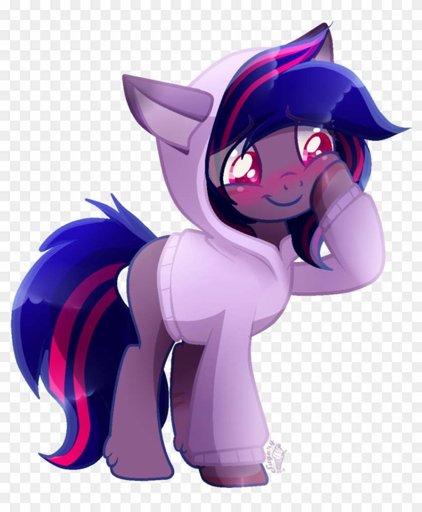 Sugaryicecreammlp, Base Used, Blushing, Cat Hoodie, - Pony #1283057