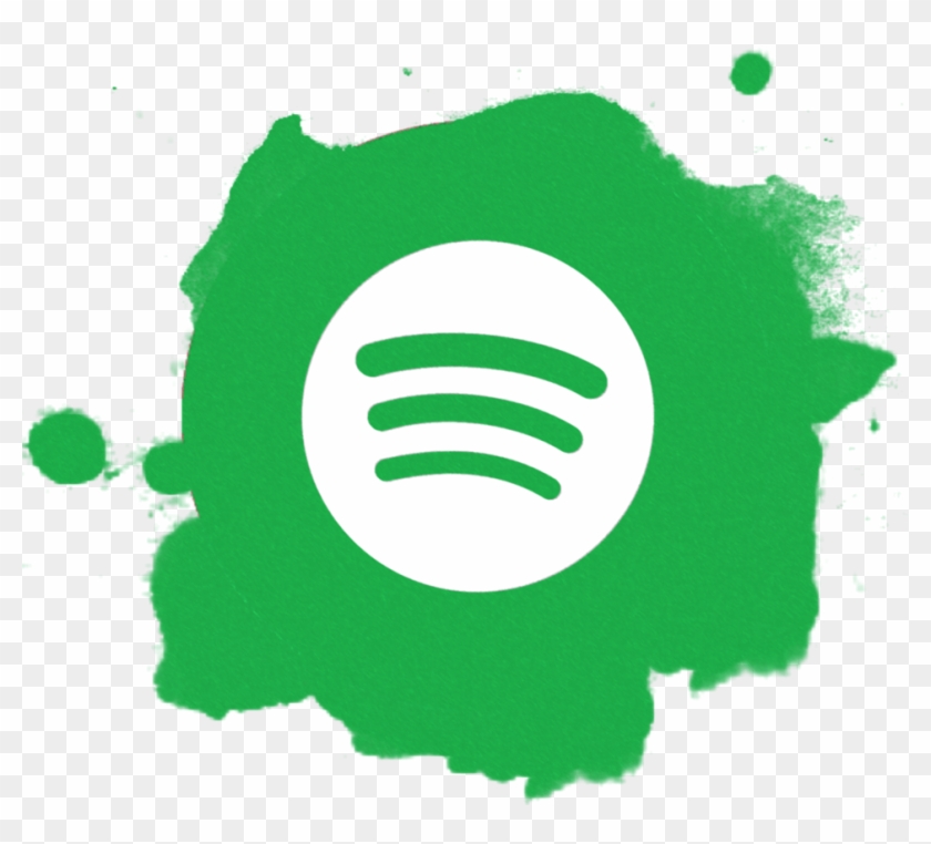 Spotify Splatter Button By Eternalsonicstar - Spotify Button Png Transparente #1283489