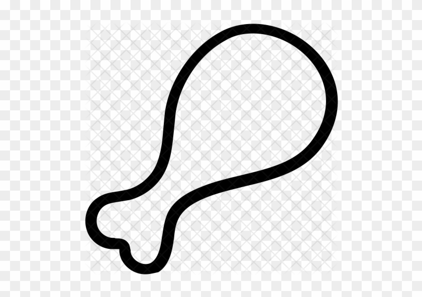 Chicken Leg Icon - Chicken Leg Icon #1284060