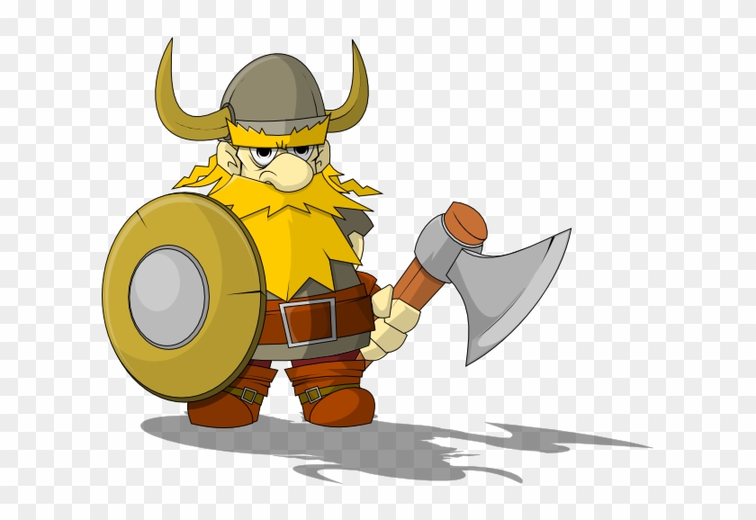 Clipart Of Bid, Raid And Warrior - Cartoon #1284341