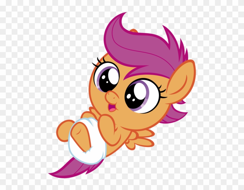Happy Baby Scootaloo Lied Down - Baby Scootaloo #1286372