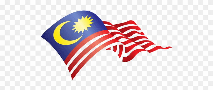 Hari Merdeka Clip Art - Bendera Malaysia Berkibar Png #1286710